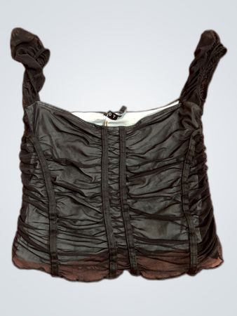 Black Ruched Top