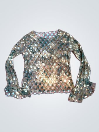 Sequined Long Sleeve Top
