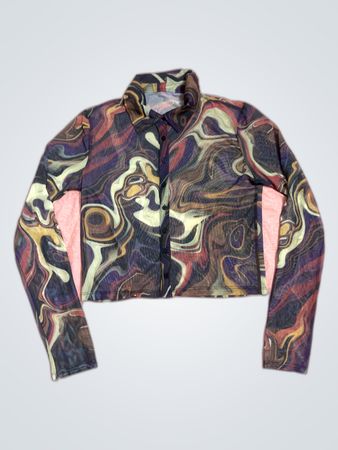 Multicolored Long-Sleeve Top