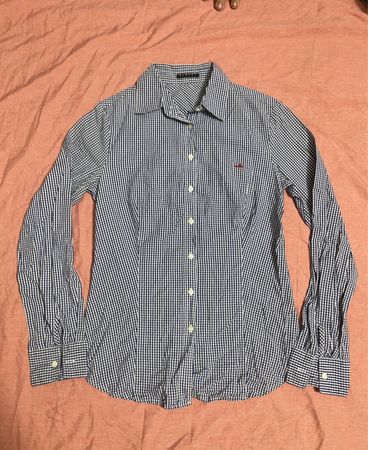 Sisley Gingham Check Long Sleeve Shirt