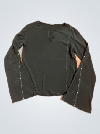 Long Sleeve Top with Gold Dots