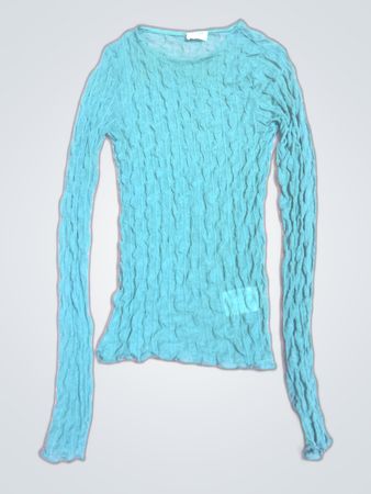 Cotton On Teal Long-Sleeve Knit Top