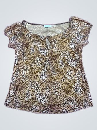 Helen Leopard Print Top