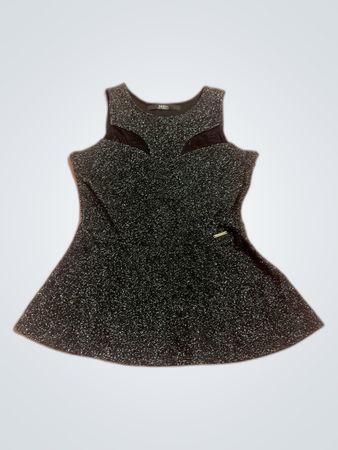 Guess Black Sparkly Sleeveless Mini Dress