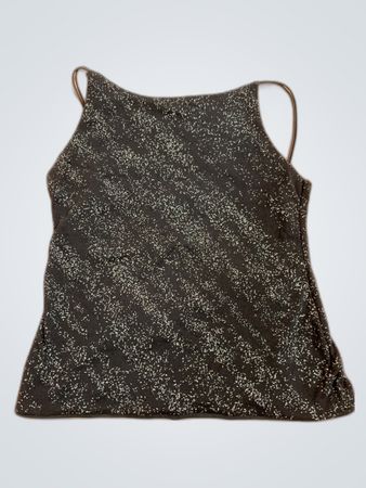 Black Speckled Tank Top