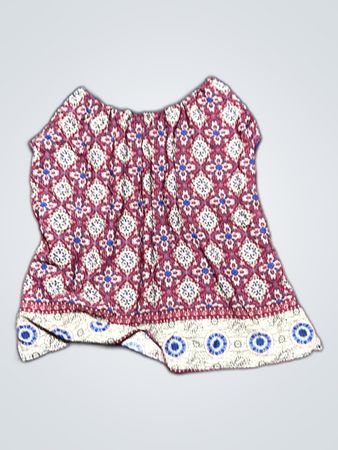Cache Printed Long-Sleeve Blouse