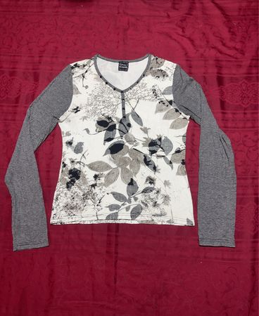 Long-Sleeve Floral Shirt