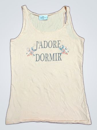 Benetton J'Adore Dormir Graphic Tank Top
