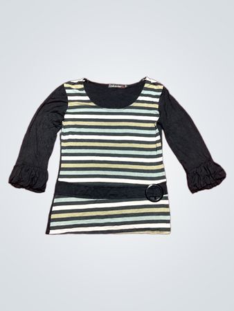 Striped Long-Sleeve Top