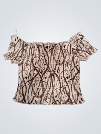Miss Valley Off-the-Shoulder Smocked Top