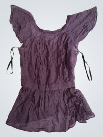 Warenlager Lila Peplum-Oberteil
