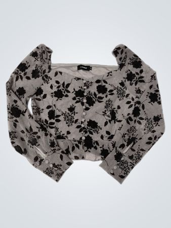 miss Valley Floral-Print Top mit quadratischem Ausschnitt
