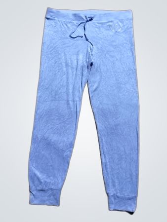 Juicy Couture Light Blue Velour Jogger Pants