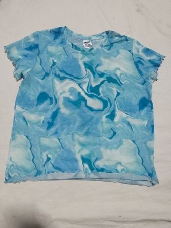 Anko Kids Blue Swirl Mesh Top