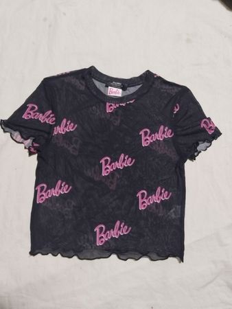 Bershka Barbie Mesh Top