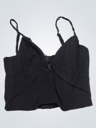 Bardot Black Corset Top