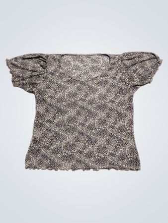 Floral Print Puff Sleeve Top