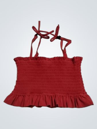 Anko Mädchen Smocked Rüschensaum Tanktop