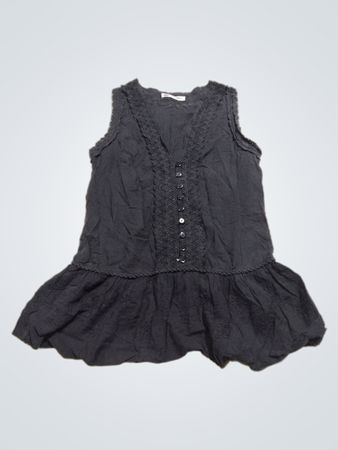 ANIMA BELLA Ärmelloses Kleid mit Spitzenbesatz