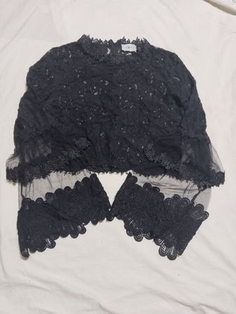 LIONESS Black Lace Top