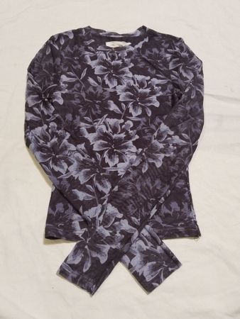 PERFECT STRANGER Floral Mesh Langarmtop