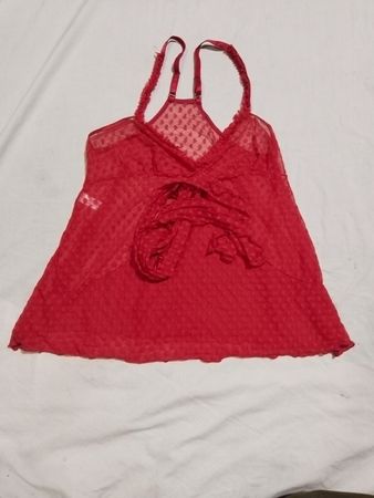 Rote Babydoll-Lingerie