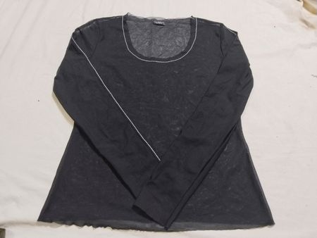 La Perla Studio Sheer Long Sleeve Top