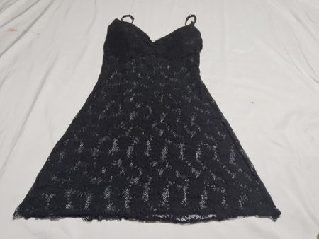 La Senza Schwarzes Spitzen-Spanndress