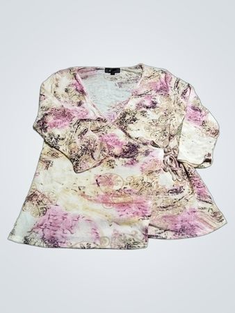 N CLUB WEAR Damen Blumenmuster Wickeloberteil Größe 12