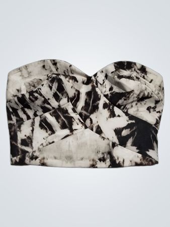 Kookai Abstract Print Corset Top