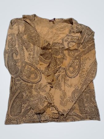 Rhetorique Paisley Print Langarmbluse