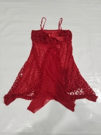 Rote Spitzen Babydoll Unterwäsche