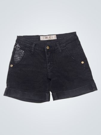 TAKE TWO Golden Up Denim Shorts