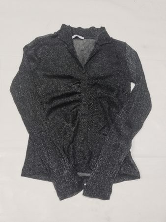 HOLYS Rüschenglitzer Langarmshirt