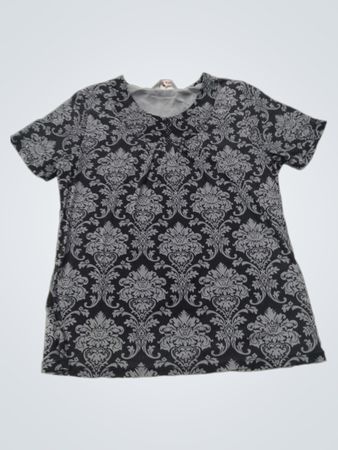 Jian Long Damen Damaskusdruck T-Shirt