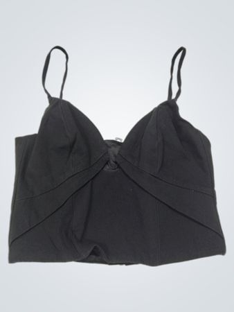 Bardot Schwarz Camisole-Top mit Reißverschluss