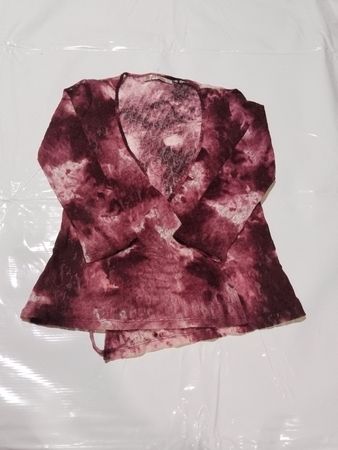Stradivarius Tie-Dye Spitze Detail Top