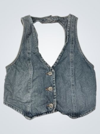 Denim-Weste