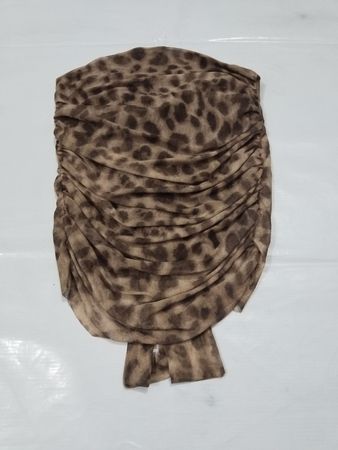 Rüschenträgerschluss Leopardprint Oberteil