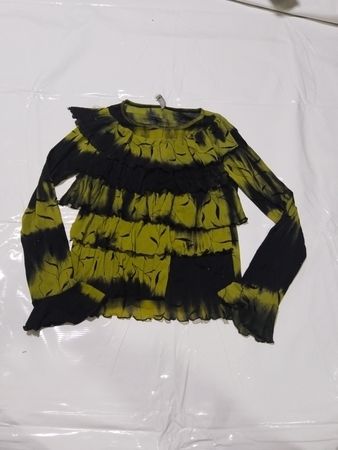Paula Rossi Volant Tie-Dye Langarmoberteil