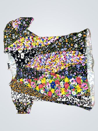 Afibel Floral Patchwork Top