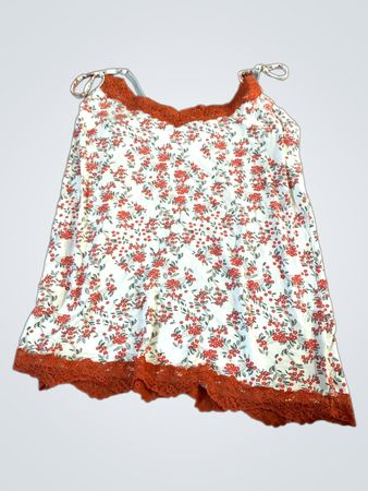 Rouge Gorge Camisole mit Blumenmuster und Spitzenbesatz