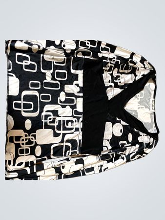 Rafaella Mod Paris Schwarz-Weiß Grafikprint-Oberteil