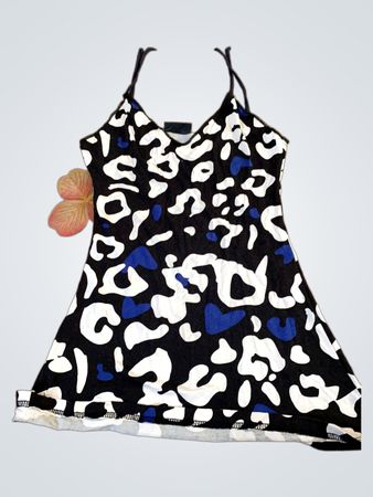 Identic Damen Leoparddruck Spaghetti-Top