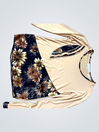 EMARK Damen Langarmshirt mit Floralprint