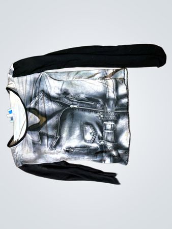 Pfeffinger Langarm-Grafikdruck-Top