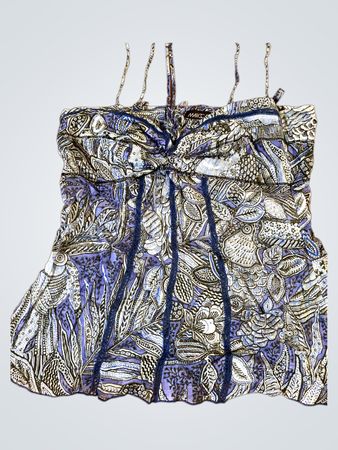 MARCCAIN Women's Blue Floral Print Camisole