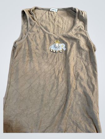 PUBLIC Tank Top mit bestickter Grafik