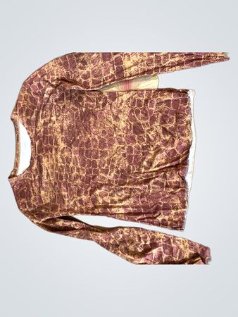 Langärmliges Oberteil mit Schlangendruck