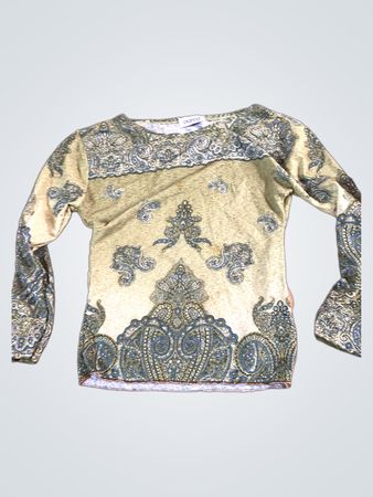 Bianca Langarm-Oberteil mit Paisley-Print